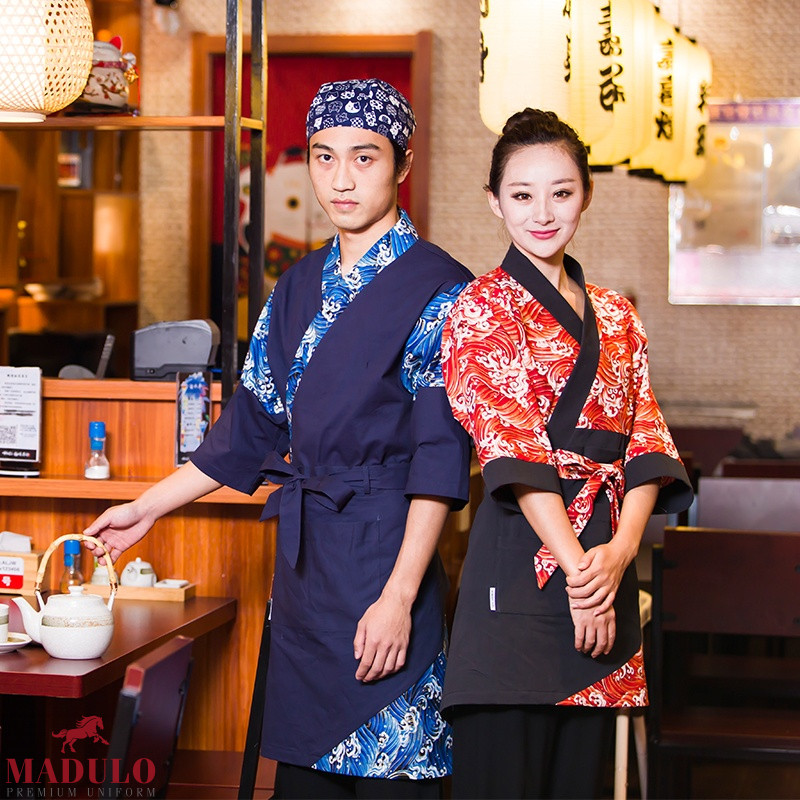 Đồng phục nhà hàng cao cấp phong cách Nhật Bản